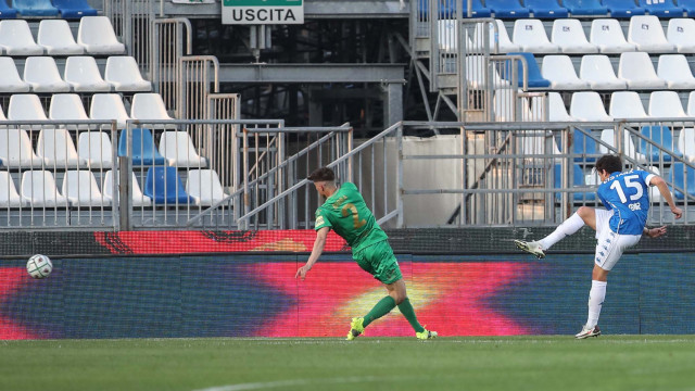 Sport Calcio Serie B Stadio Mario Rigamonti Brescia Pordenone nella foto Andrea Cistana gol 02/04/2021 nicoli@newreporter