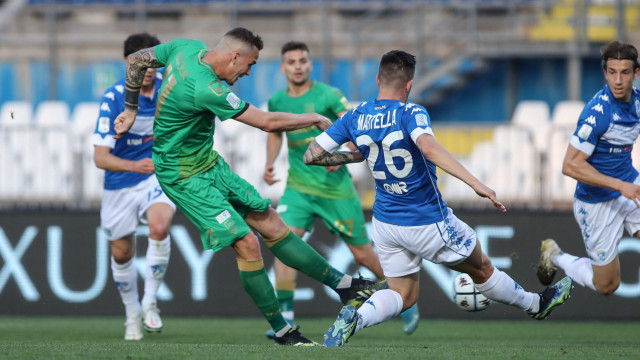 Sport Calcio Serie B Stadio Mario Rigamonti Brescia Pordenone nella foto Bruno Martella 02/04/2021 nicoli@newreporter