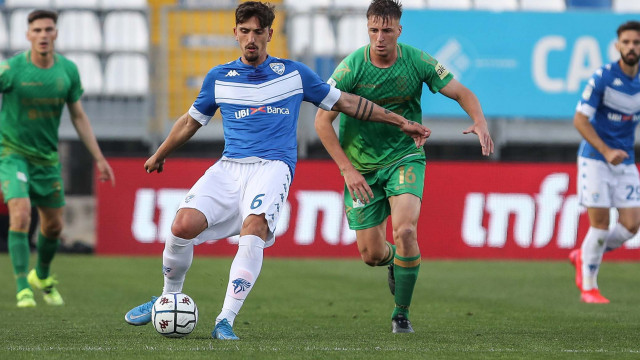 Sport Calcio Serie B Stadio Mario Rigamonti Brescia Pordenone nella foto Emanuele Ndoj 02/04/2021 nicoli@newreporter