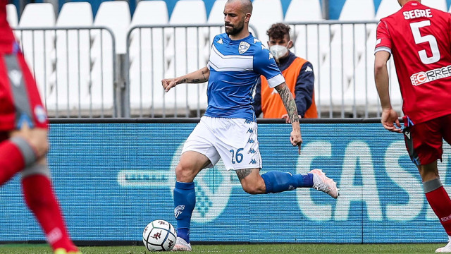 Sport Calcio Serie B Stadio Mario Rigamonti Brescia Spal nella foto Bruno Martella 1/05/2021 nicoli@newreporter