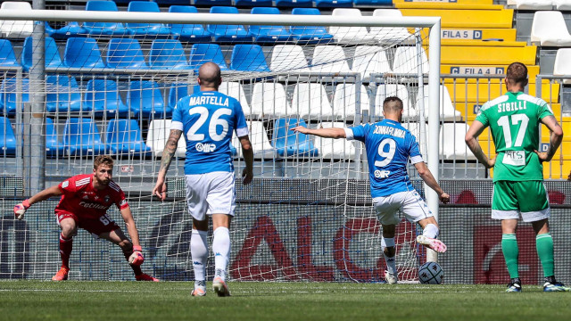 Sport Calcio Serie B Stadio Mario Rigamonti Brescia Pisa nella foto Alfredo Donnarumma gol 7/05/2021 nicoli@newreporter