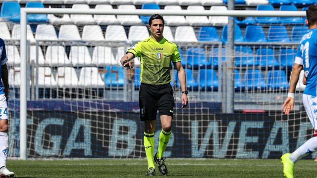 Sport Calcio Serie B Stadio Mario Rigamonti Brescia Pisa nella foto arbitro Manganiello 7/05/2021 nicoli@newreporter