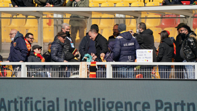 Photo LiveMedia/Emmanuele Mastrodonato
Lecce, Italy, March 12, 2022, Italian soccer Serie B match
US Lecce vs Brescia Calcio
Image shows:
president Sticchi Damiani (US Lecce)
LiveMedia - World Copyright
