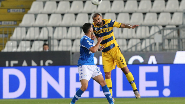 Photo LiveMedia/Luca Amedeo Bizzarri
Brescia, Italy, April 11, 2022, Italian soccer Serie B match
Brescia Calcio vs Parma Calcio
Image shows:
Danilo of PARMA CALCIO in action during the Serie B match between Brescia Calcio and Parma Calcio at Stadio Mario Rigamonti on April 11, 2022 in Brescia, Italy.
LiveMedia - World Copyright