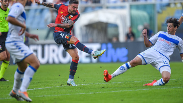 Photo LiveMedia/Danilo Vigo
Genoa, Italy, October 29, 2022, Italian soccer Serie B match
Genoa CFC vs Brescia Calcio
Image shows:
Filip Wojciech Jagiello (Genoa) goal 1-0
LiveMedia - World Copyright