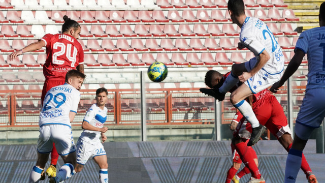 Photo LiveMedia/Loris Cerquiglini
Perugia, Italy, February 04, 2023, Italian soccer Serie B match
AC Perugia vs Brescia Calcio
Image shows:
kouan oulai christian “k. oulai” (n.28 perugia calcio)
 goal 3-0
LiveMedia - World Copyright