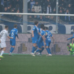 Luca Lezzerini of Brescia Calcio FC during the Italian Serie B soccer championship match between Brescia Calcio and FC Sudtirol at Mario Rigamonti Stadium on February 23, 2025, Brixia, Italy.