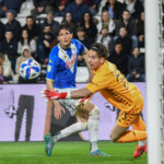 Gennaro Borrelli (Brescia) scores the 0-1 goal during Spezia Calcio vs Brescia Calcio, Italian soccer Serie B match in La Spezia, Italy, March 28 2025