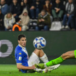 Luca Lezzerini (Brescia) saves a goal during Spezia Calcio vs Brescia Calcio, Italian soccer Serie B match in La Spezia, Italy, March 28 2025