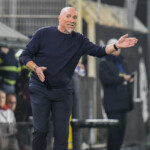 Head Coach Rolando Maran (Brescia) during Spezia Calcio vs Brescia Calcio, Italian soccer Serie B match in La Spezia, Italy, March 28 2025