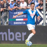 Massimo Bertagnoli of Brescia Calcio FC during the Italian Serie B soccer championship football match between Brescia Calcio FC and Mantova 1911 at Mario Rigamonti Stadium on April 5, 2025, Brixia, Italy.