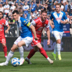 Dimitri Bisoli of Brescia Calcio FC during the Italian Serie B soccer championship football match between Brescia Calcio FC and Mantova 1911 at Mario Rigamonti Stadium on April 5, 2025, Brixia, Italy.