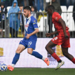 Niccolo' Corrado (Brescia) during Brescia Calcio vs AC Pisa, Italian soccer Serie B match in Brescia, Italy, April 25 2025