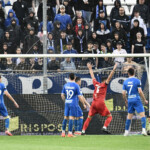 Idrissa Toure' (Pisa) scores the goal of 0-2 during Brescia Calcio vs AC Pisa, Italian soccer Serie B match in Brescia, Italy, April 25 2025