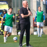 Rolando Maran Head Coach of Brescia Calcio FC during the Italian Serie B soccer championship football match between Brescia Calcio FC and Mantova 1911 at Mario Rigamonti Stadium on April 5, 2025, Brixia, Italy.