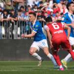 Gabriele Moncini of Brescia Calcio FC during the Italian Serie B soccer championship football match between Brescia Calcio FC and Mantova 1911 at Mario Rigamonti Stadium on April 5, 2025, Brixia, Italy.
