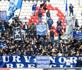 Union Brescia's fans during the match of 6th day of the Serie A Championship between L.R. Vicenza vs Union Brescia at the Romeo Menti Stadium on 29 March 2026 in Vicenza, VI.