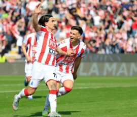 Armand Rada of L.R. Vicenza celebrates after scoring goal in the 48th minute for 1-1 during the match of 6th day of the Serie A Championship between L.R. Vicenza vs Union Brescia at the Romeo Menti Stadium on 29 March 2026 in Vicenza, VI.